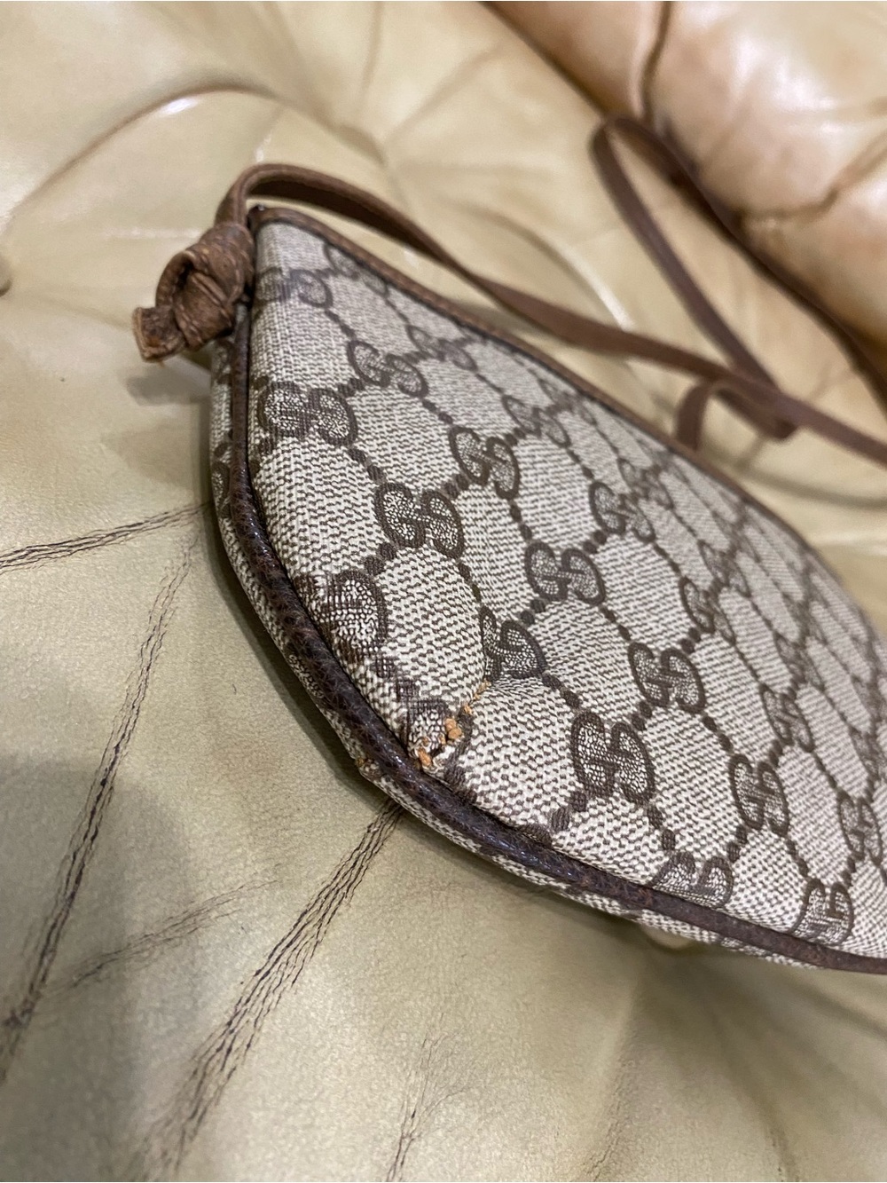 Vintage Gucci Crossbody GG Monogram Authentic - Picture 7 of 16